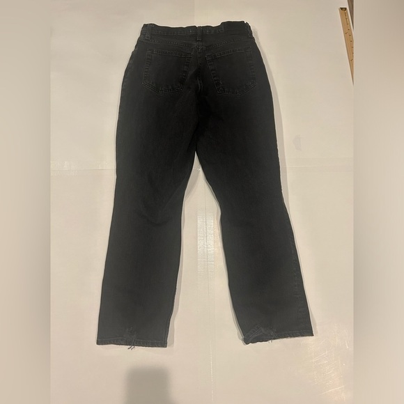 Abercrombie & Fitch 90s Straight Ultra High Rise Jeans Women’s 29 Short Black - Picture 3 of 14
